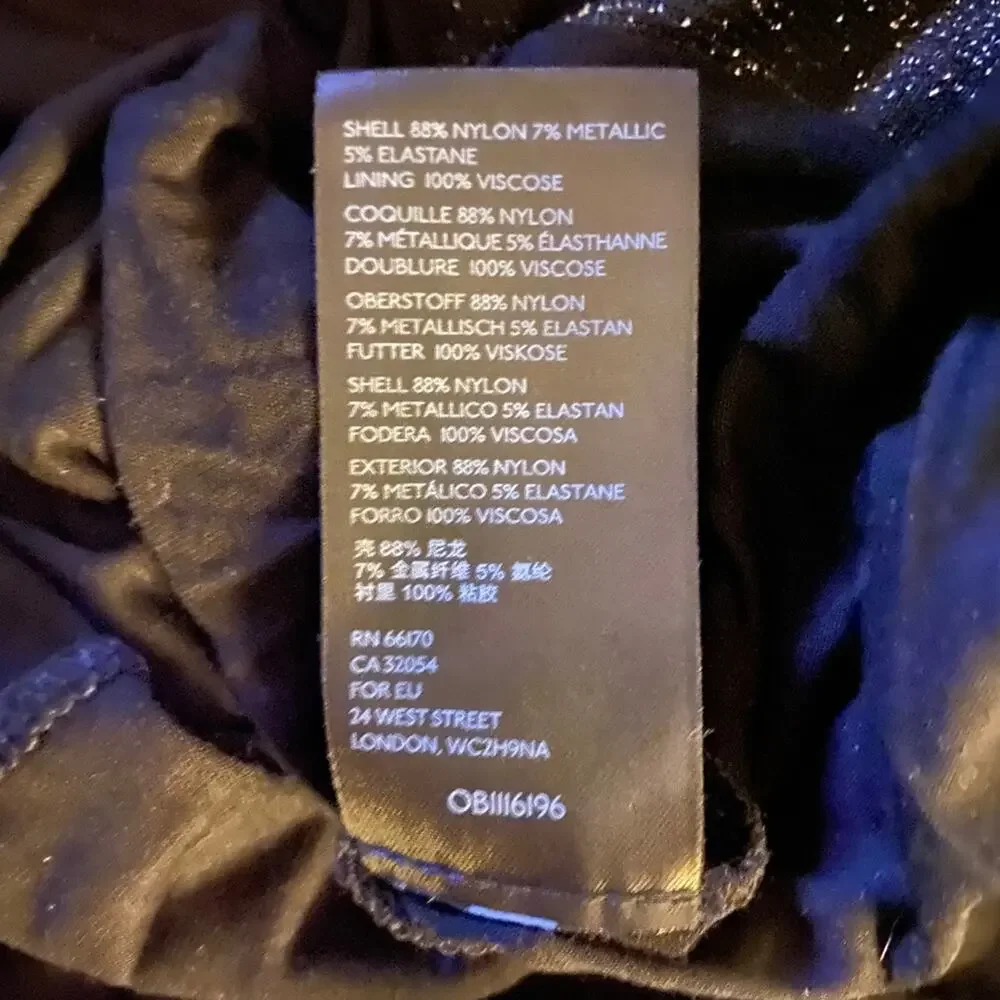 Anthropologie Carly Sleeveless Shimmer Top in Black and Silver, Medium - Picture 10 of 11